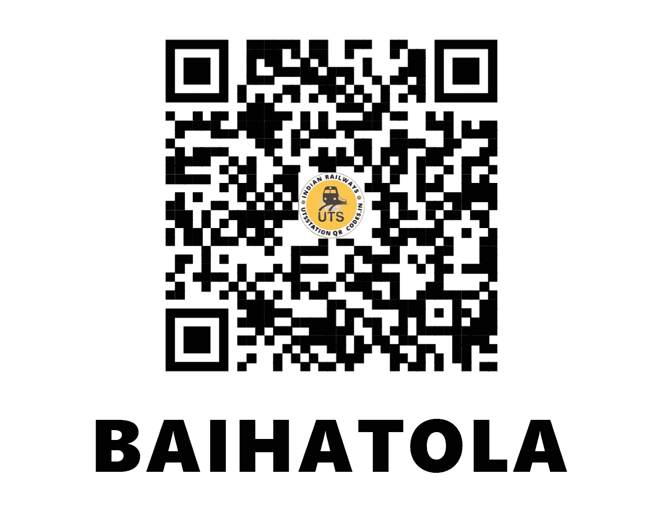 UTS QR Code for BAIHATOLA - BATL - SB (MADHYA PRADESH)